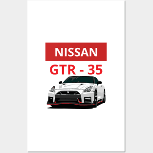 nissan gtr Posters and Art